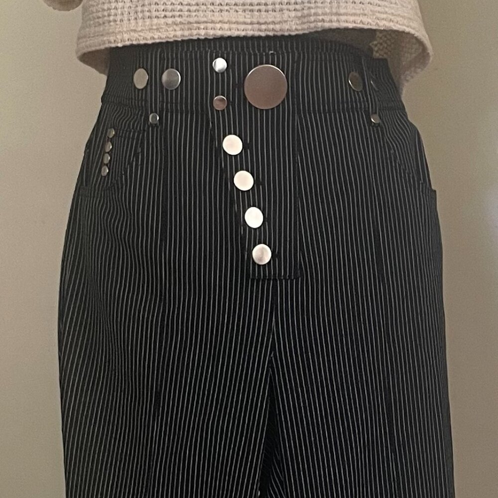 Alexander Wang high waist snap detail skinny pants, size 4